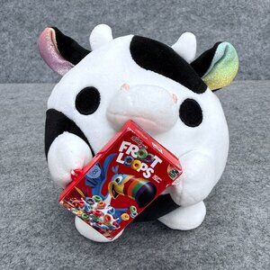 ZURU Snackles Daisy The Cow Kellogg's Froot Loops 5" Soft Plush Toy Collectible